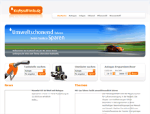 Tablet Screenshot of kraftstoff-info.de